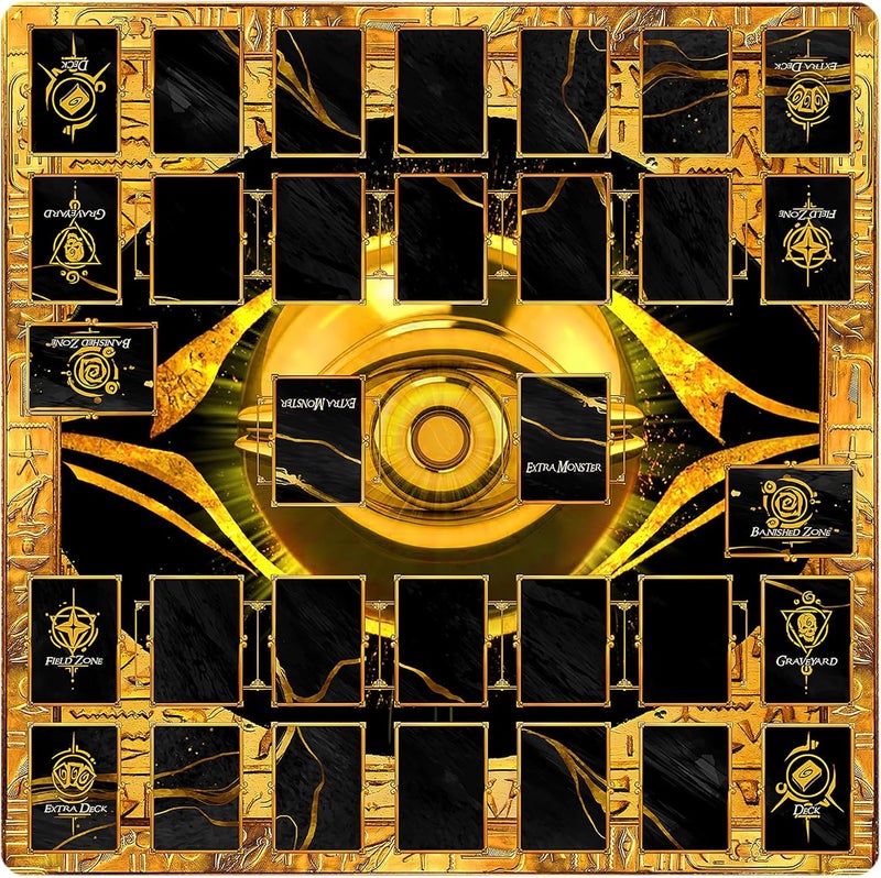 sabermaster Card Rubber Mat - 2 Player, Square playmat for Gamer 60x60cm/23.6x23.6inch - Image 1